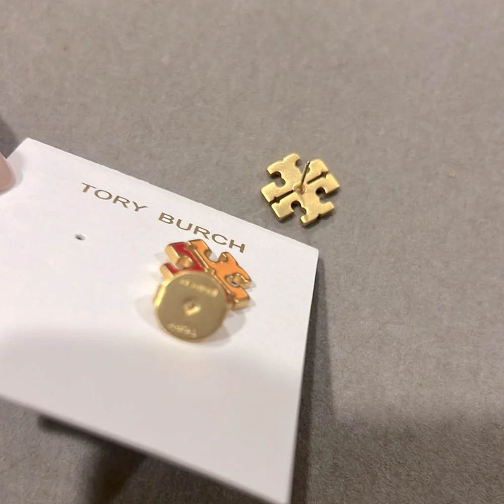 Tory Burch Red and Yellow Earrings